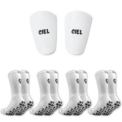 CIEL Shin Pads - 4 Grip Socks