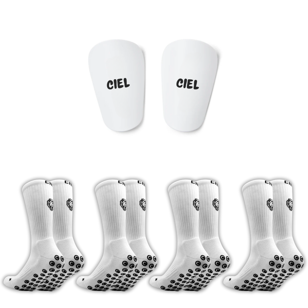 CIEL Shin Pads - 4 Grip Socks